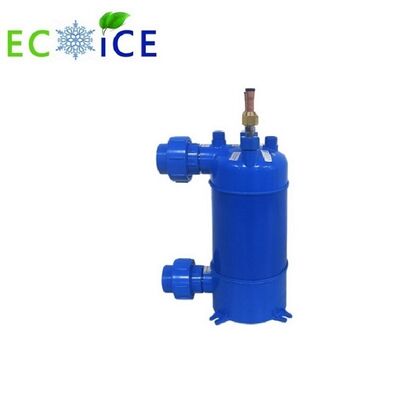 Titanium tube shell heat exchanger for swimming pool