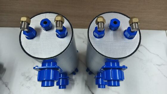 Titanium tube shell heat exchanger for swimming pool