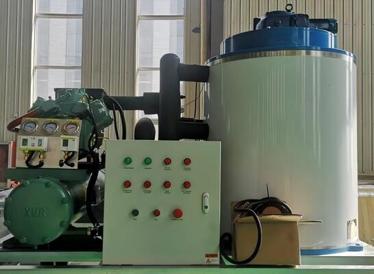 Ecoice Factory Price 5 Ton Water Cooling Flake Ice Machine for  Fishery Industry Seafood Preservation