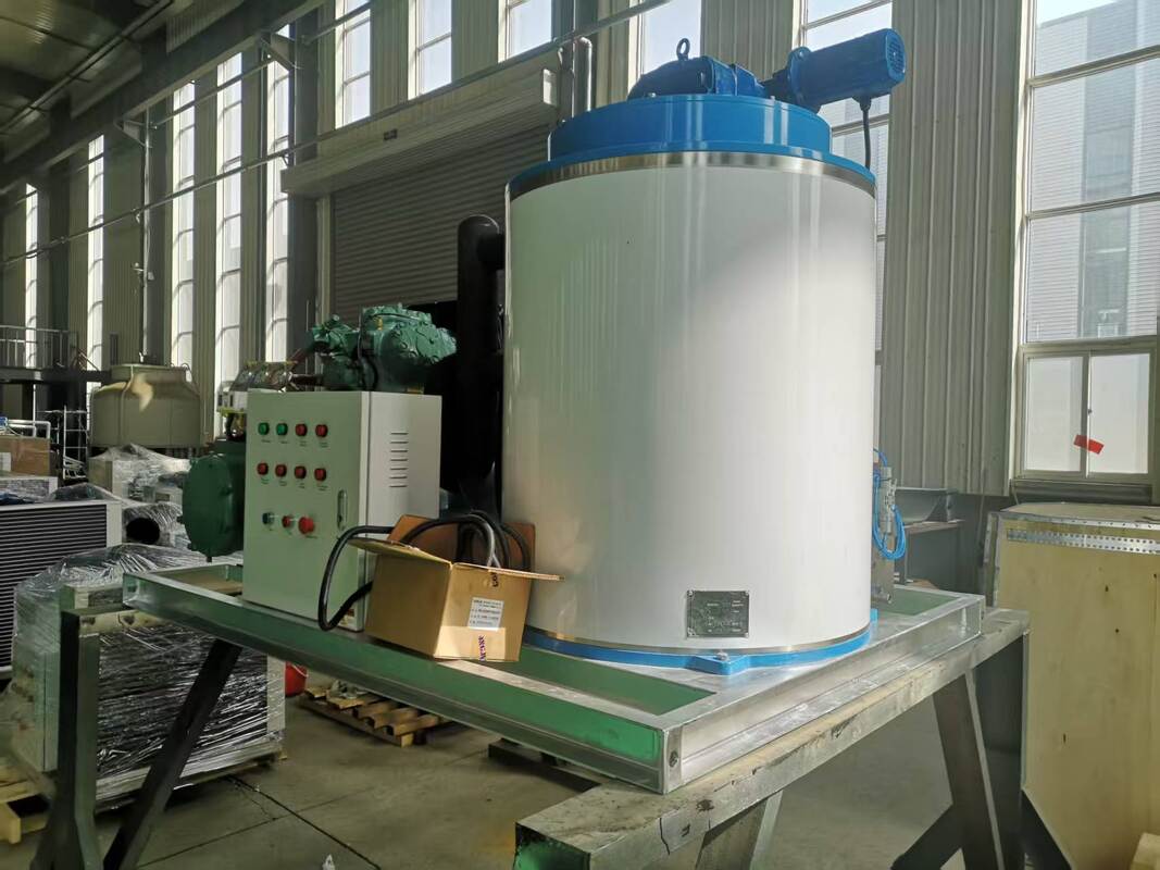 Ecoice Factory Price 5 Ton Water Cooling Flake Ice Machine for  Fishery Industry Seafood Preservation